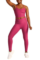 Beyond Yoga Spacedye At Your Leisure HW Midi Legging Cranberry Heather
