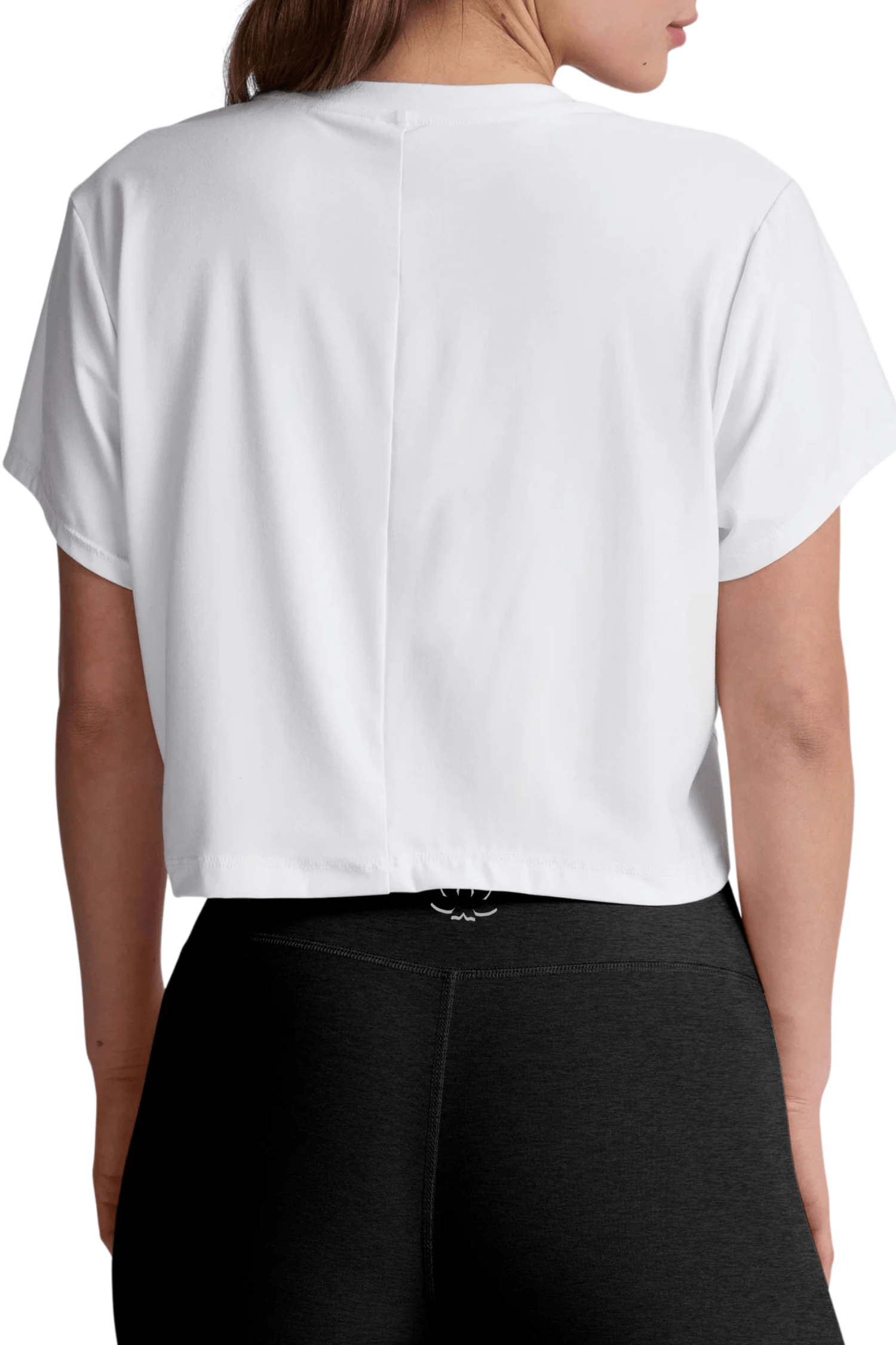 Beyond Yoga Featherweight Supreme Cropped Tee Cloud White