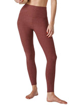 Beyond Yoga Spacedye Caught in the Midi High Waist Legging Grape Rose Heather