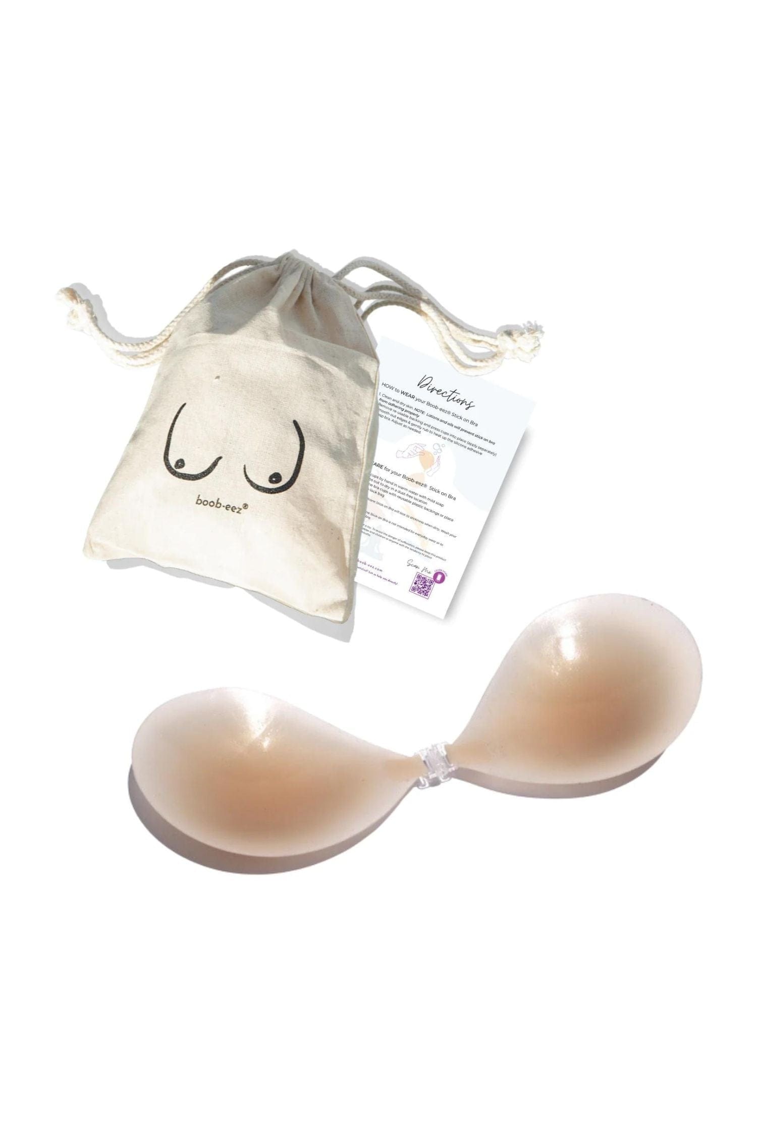 Boob-eez Silicone Stick-On Bra Light Tint