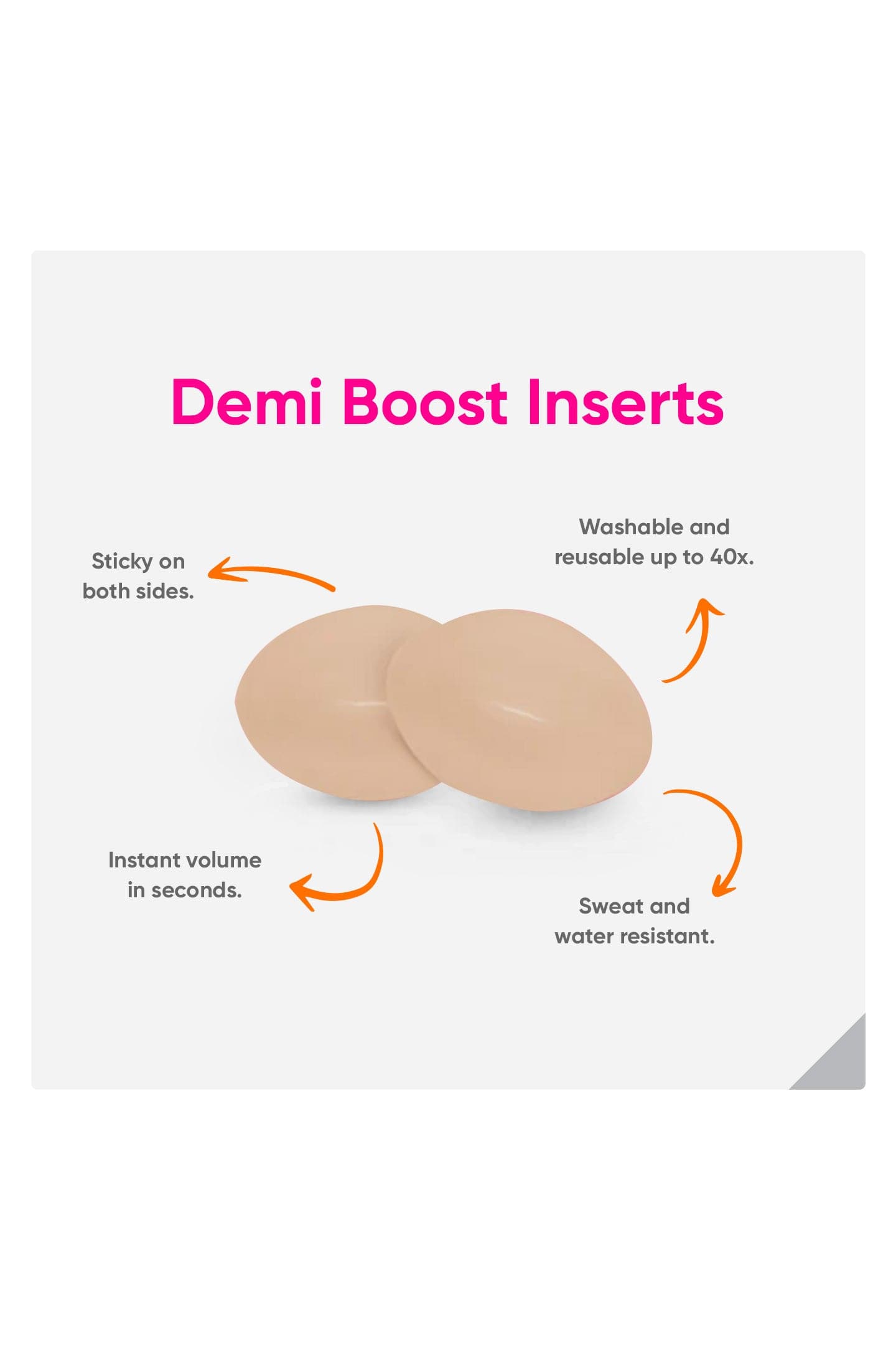 Boomba Demi Boost Inserts Medium/Beige