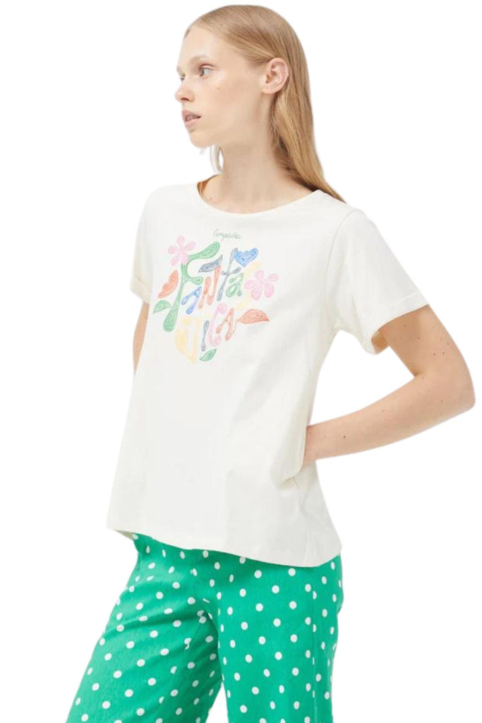 Compania Fantastica Fantastica Print T-Shirt Off White