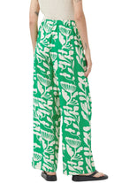 Compania Fantastica Hydrangea Floral Straight Pants Green