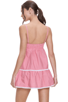 Frankies Bikinis Baby Gauze Dress Ladybug Gingham