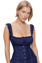 Frankies Bikinis Christa Denim Dress Blue Denim