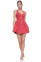 Frankies Bikinis Charlotte Poplin Dress Ladybug