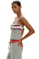 Barrymore Knit Tank Top Mochi Stripe