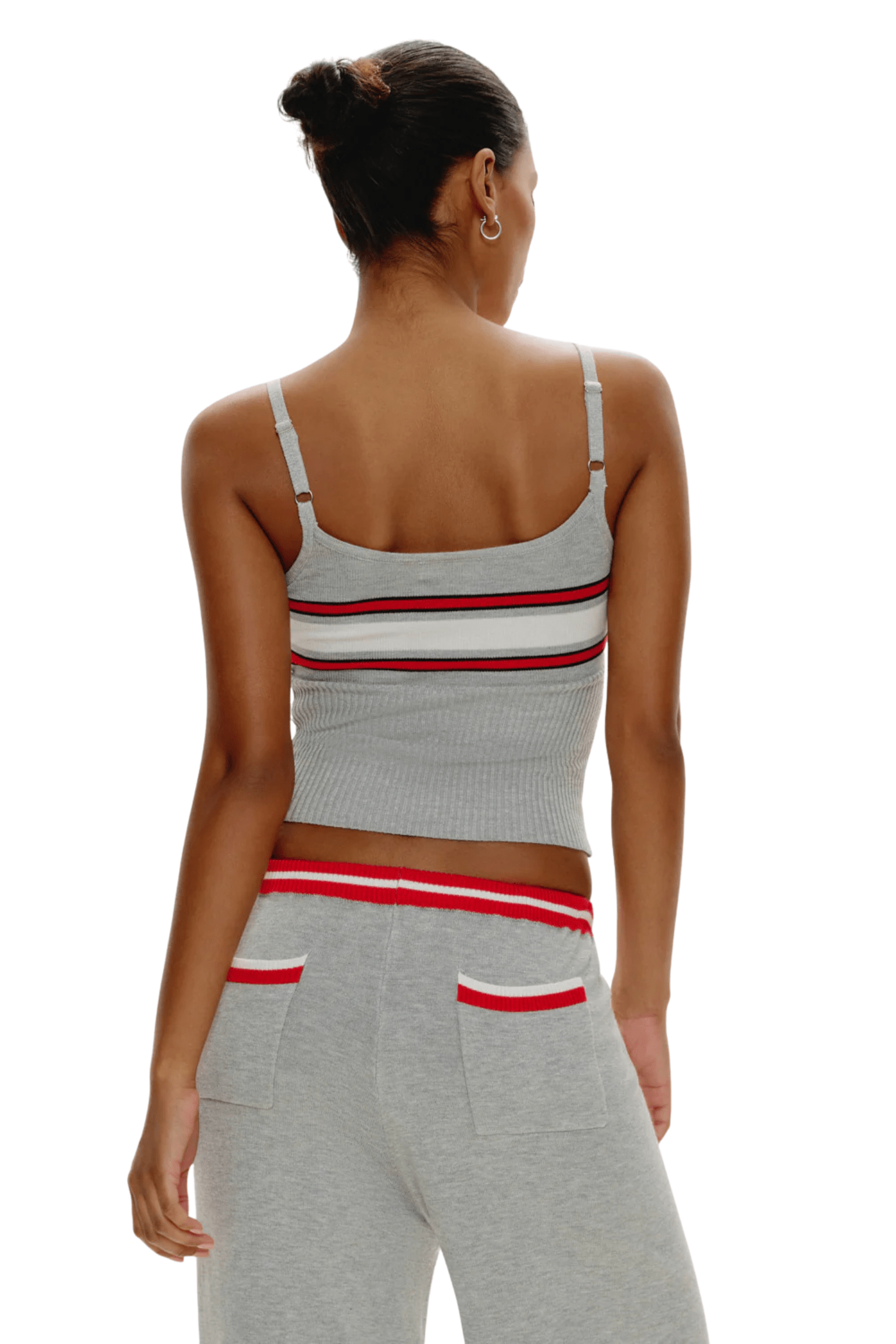 Barrymore Knit Tank Top Mochi Stripe