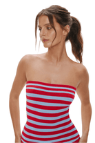 Sky Knit Tube Top Blue Raspberry