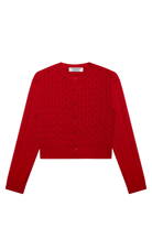 Frankies Bikinis Dudley Cable Knit Cardigan Heartstrings