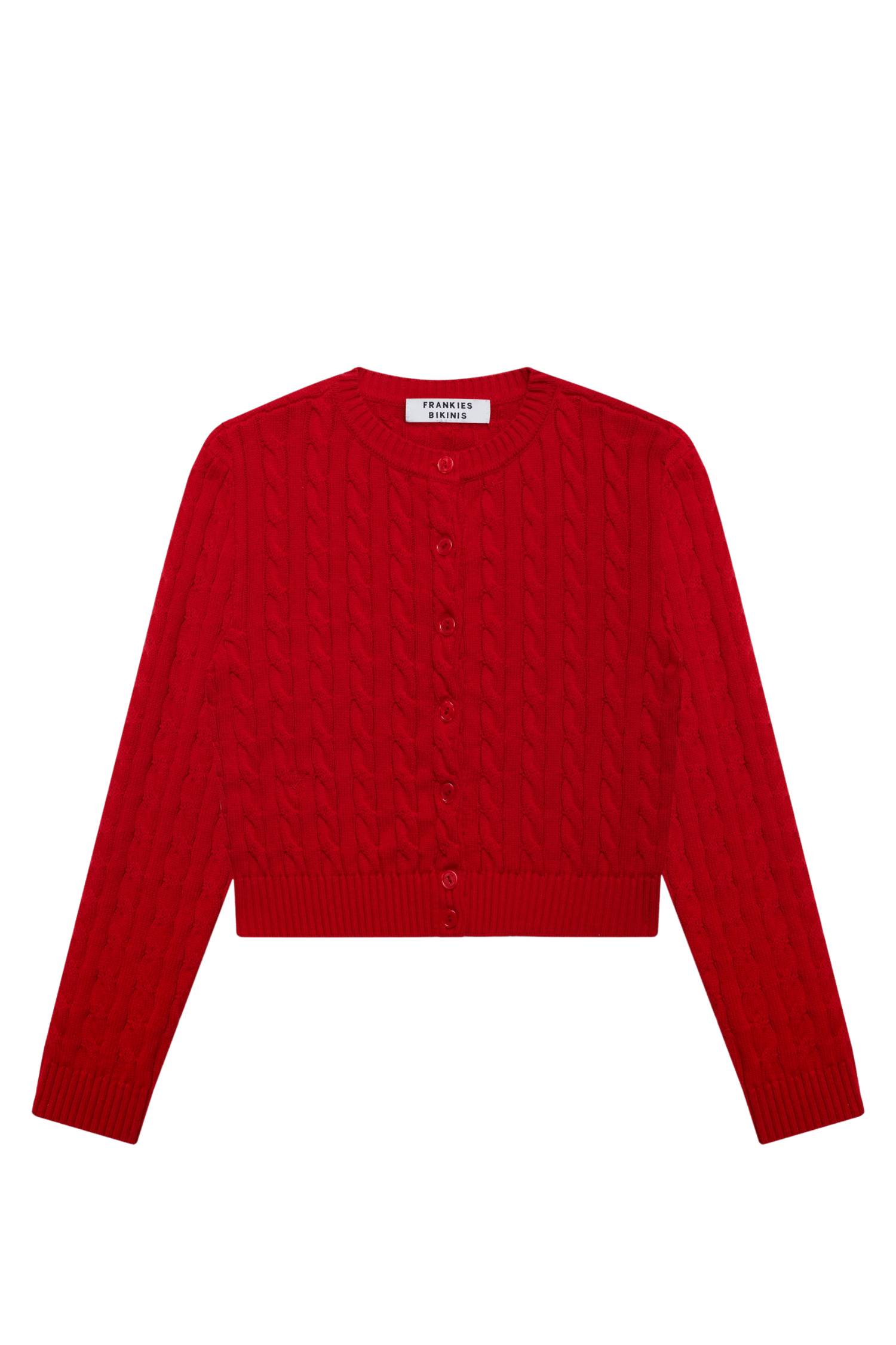 Frankies Bikinis Dudley Cable Knit Cardigan Heartstrings