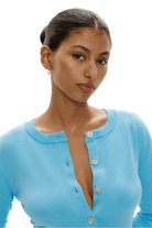 Sundae Cropped Cardigan Blue Vanilla