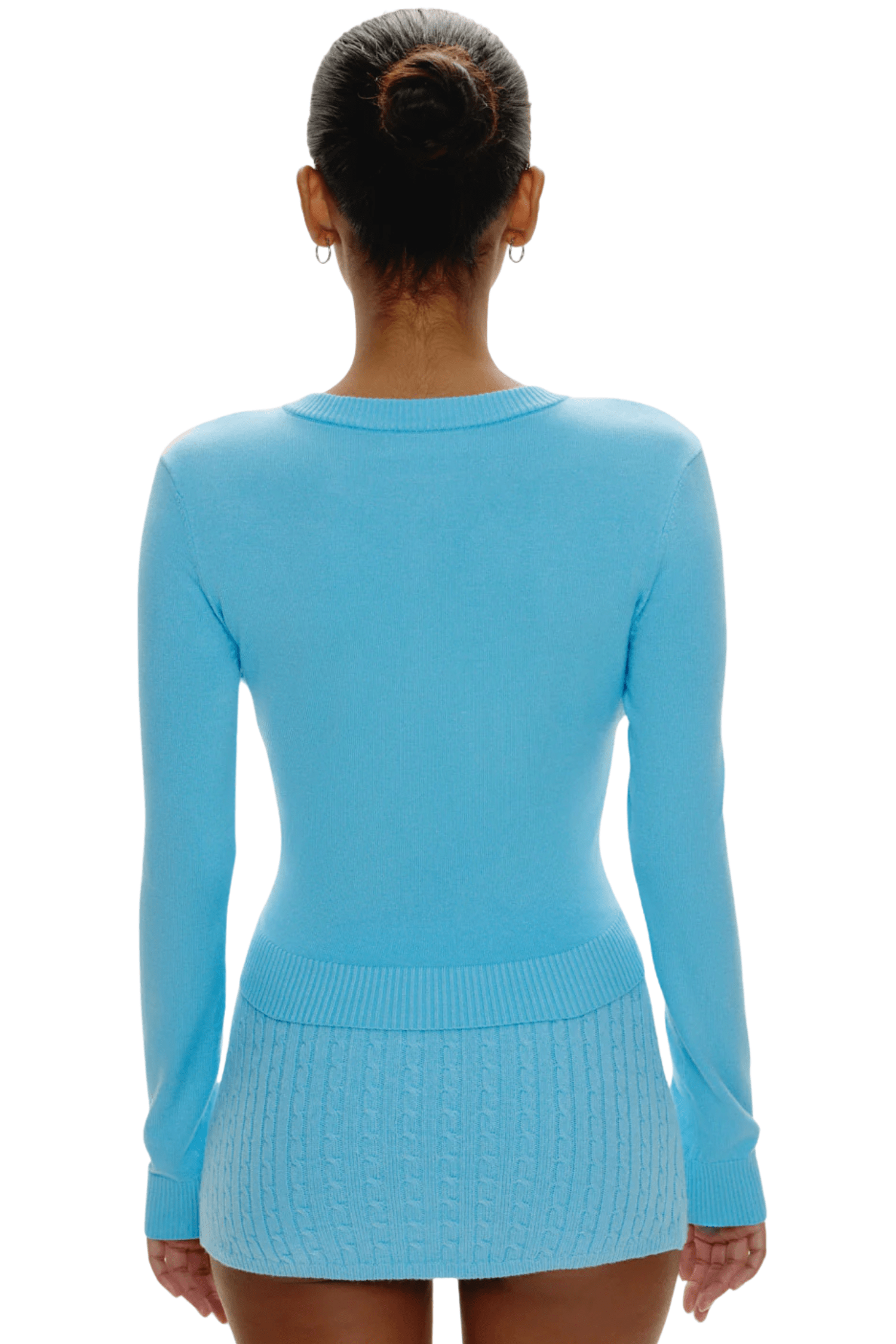 Sundae Cropped Cardigan Blue Vanilla