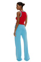 Breeze Low Rise Knit Pants Blue Vanilla