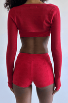 Frankies Bikinis Kate Cloud Knit Shrug Heatwave