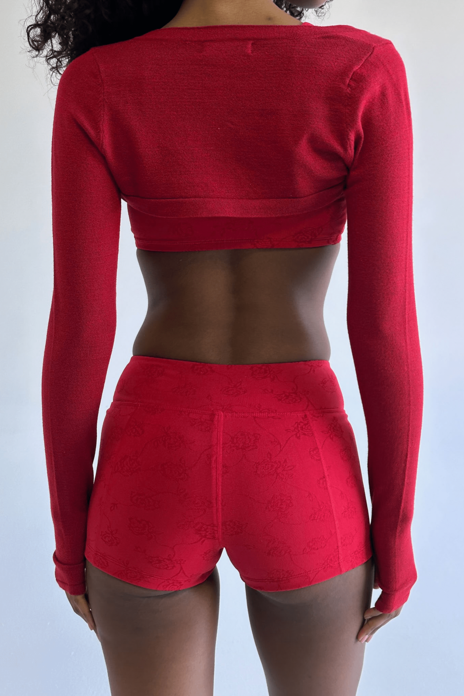 Frankies Bikinis Kate Cloud Knit Shrug Heatwave