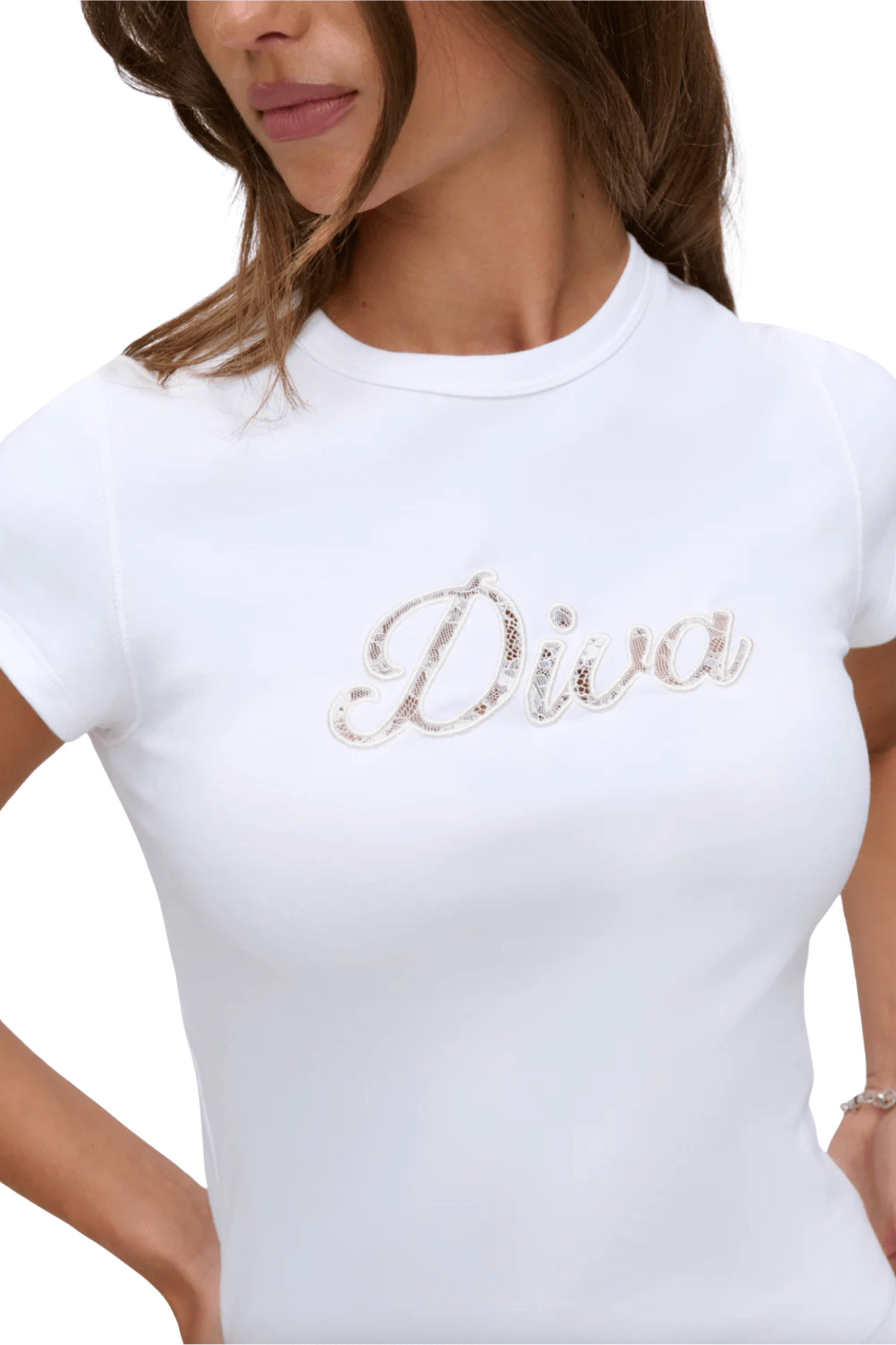 x Devon Lee Carlson Diva Ribbed Tee Shirt