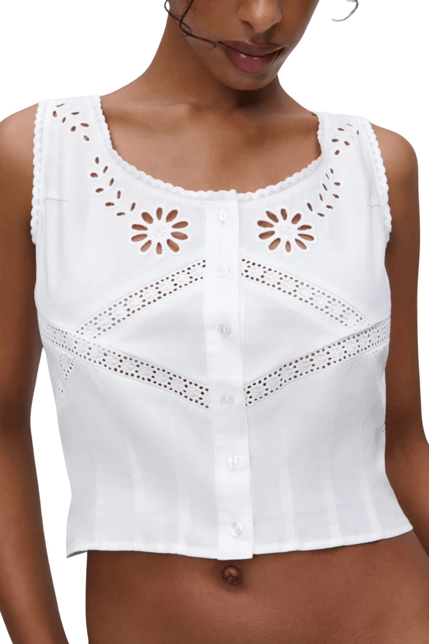 x Devon Lee Carlson Ever Cotton Sleeveless Blouse