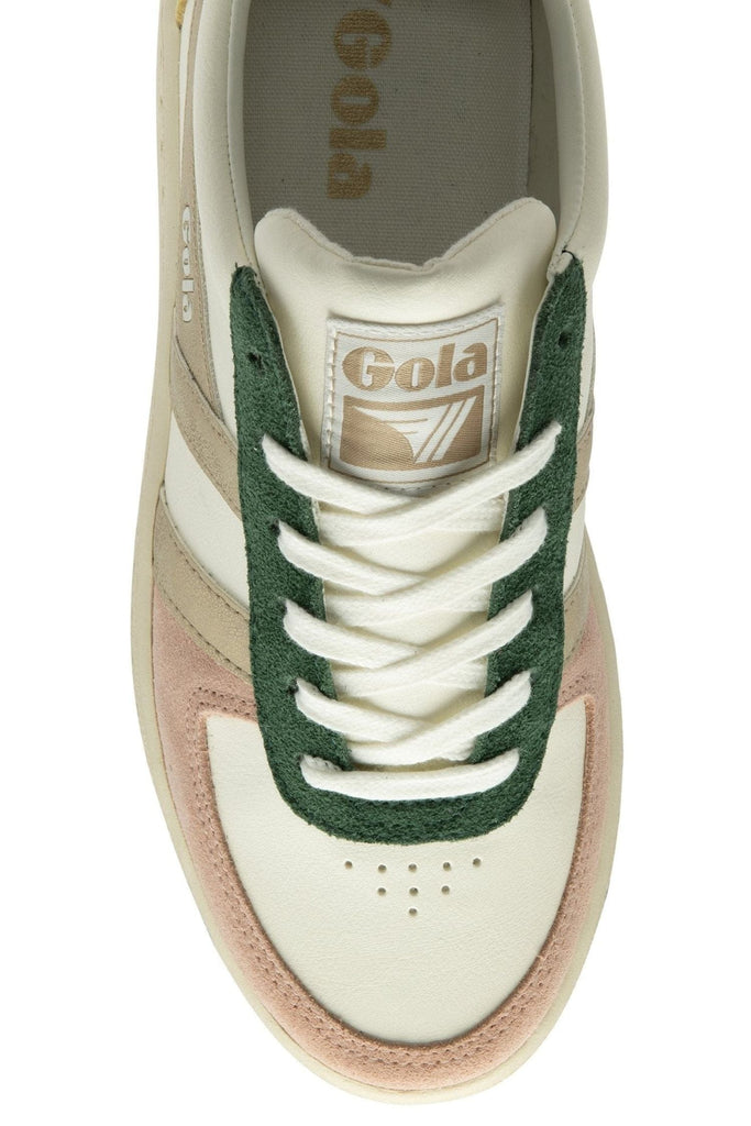 Gola Classics Women's Grandslam Quadrant Sneakers Off White/Pearl Pink/Gold/Lemon