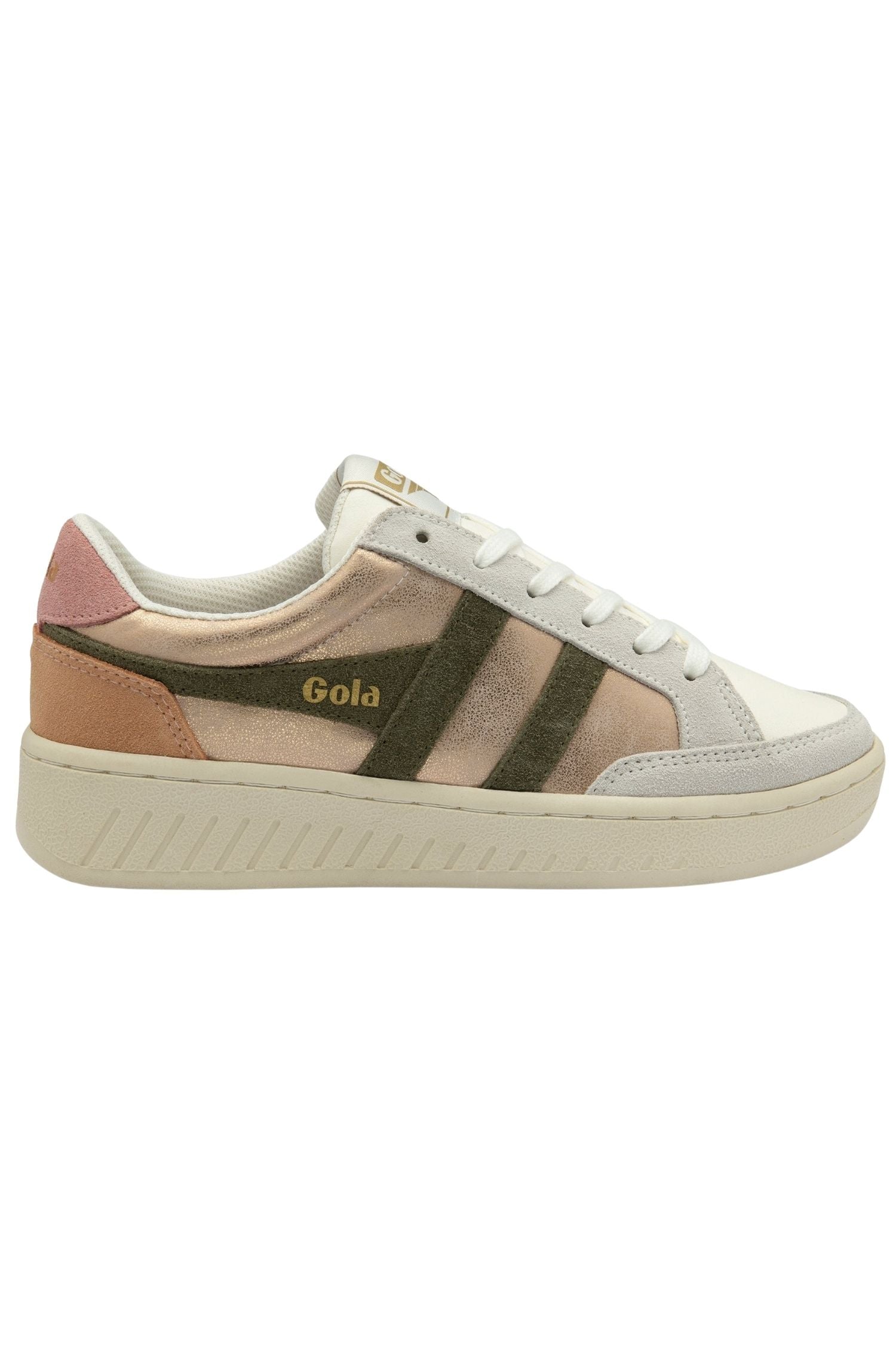 Gola SuperSlam Blaze Sneakers Rose Gold/Khaki/Coral Pink