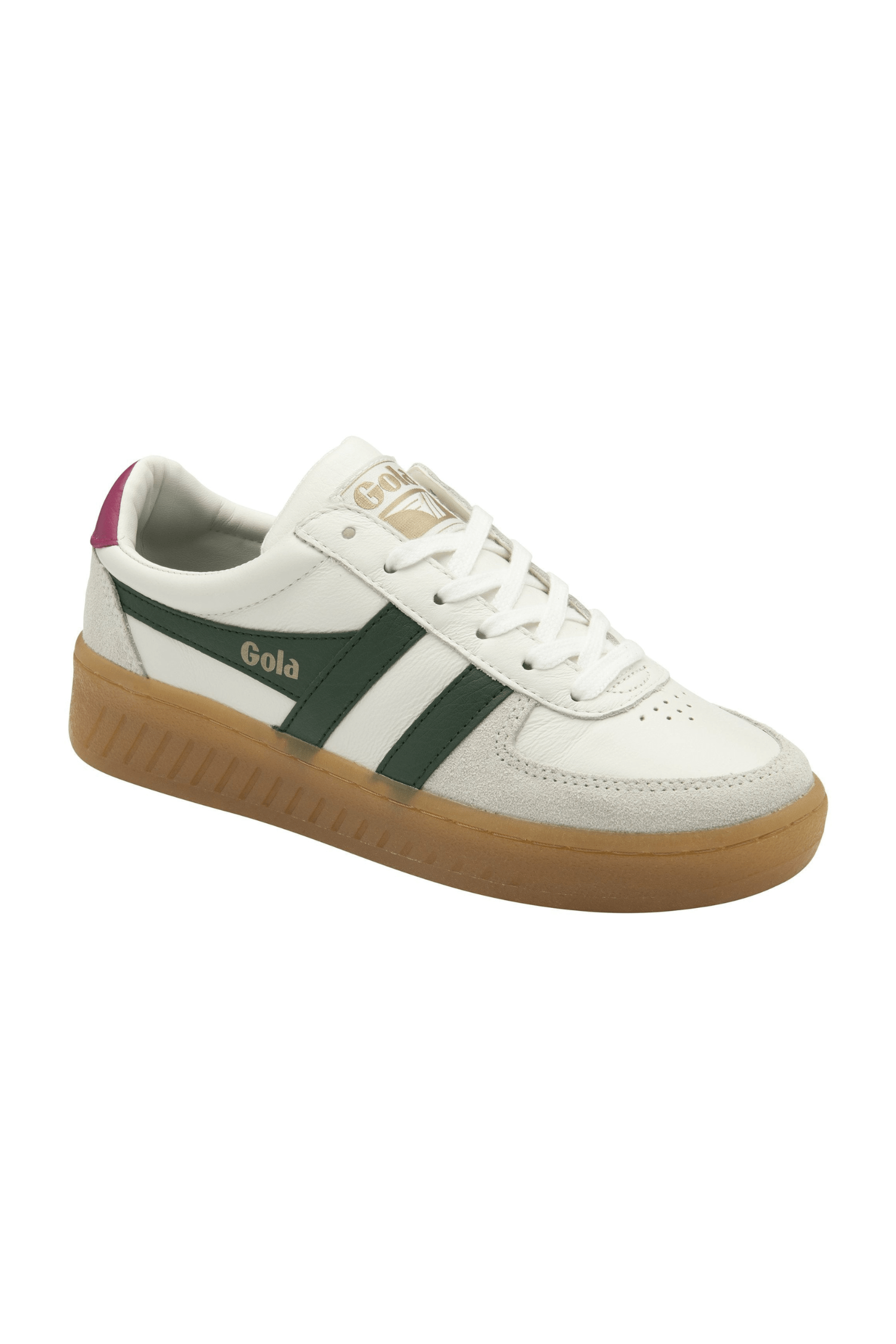 Gola Grandslam Elite Sneakers White/Evergeen/Fuchsia/Gum