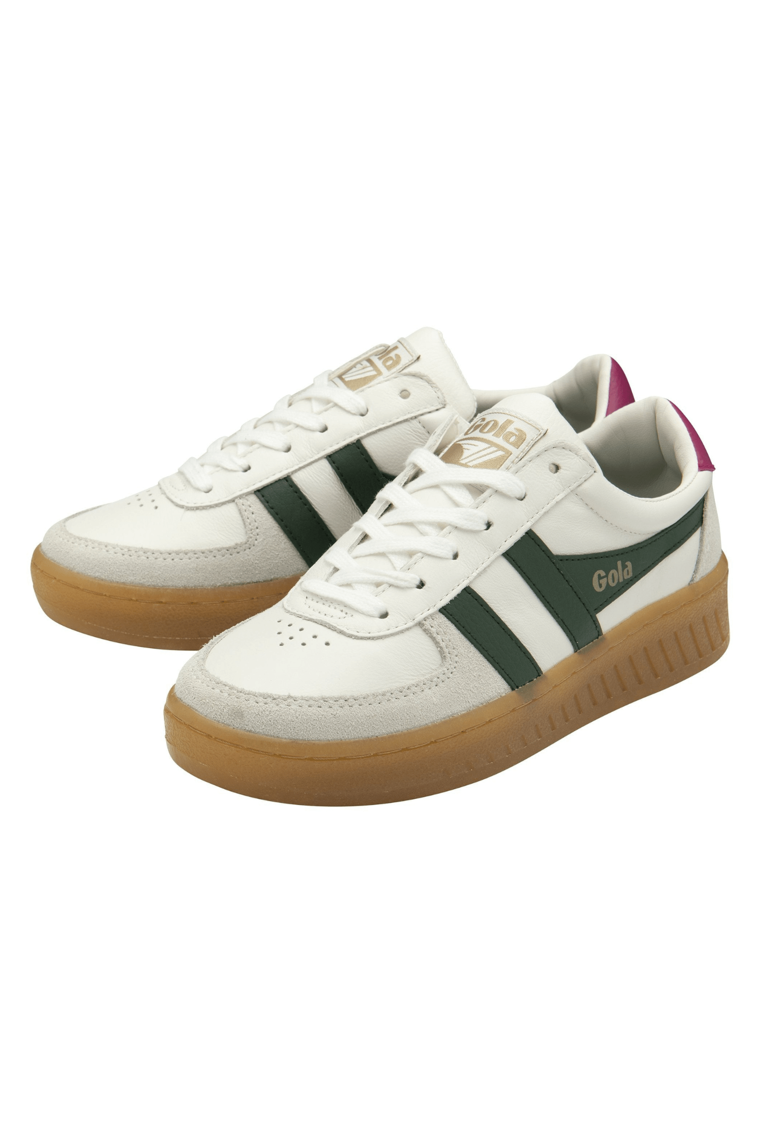 Gola Grandslam Elite Sneakers White/Evergeen/Fuchsia/Gum