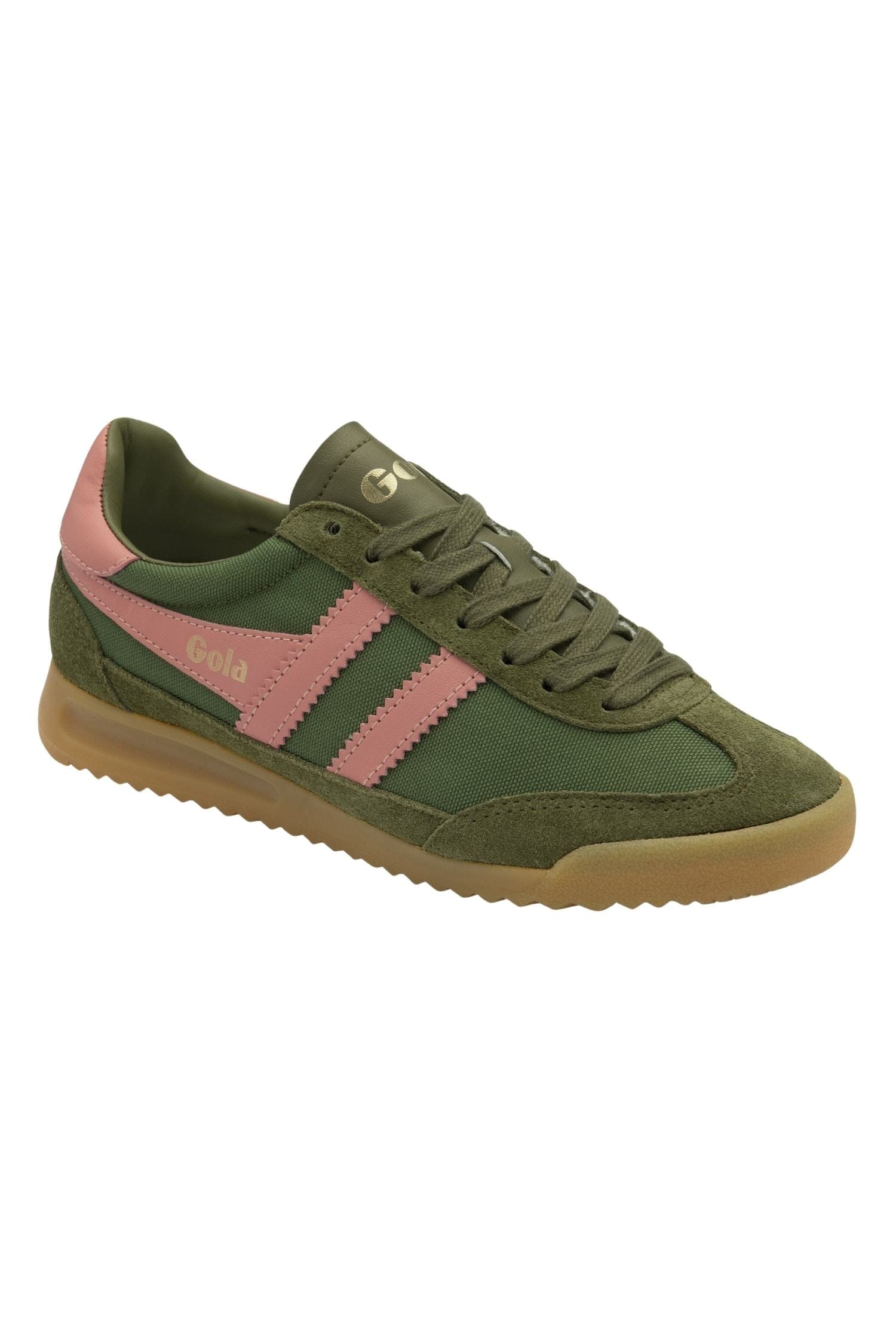 Gola Tornado Sneakers Military Green/Coral Pink