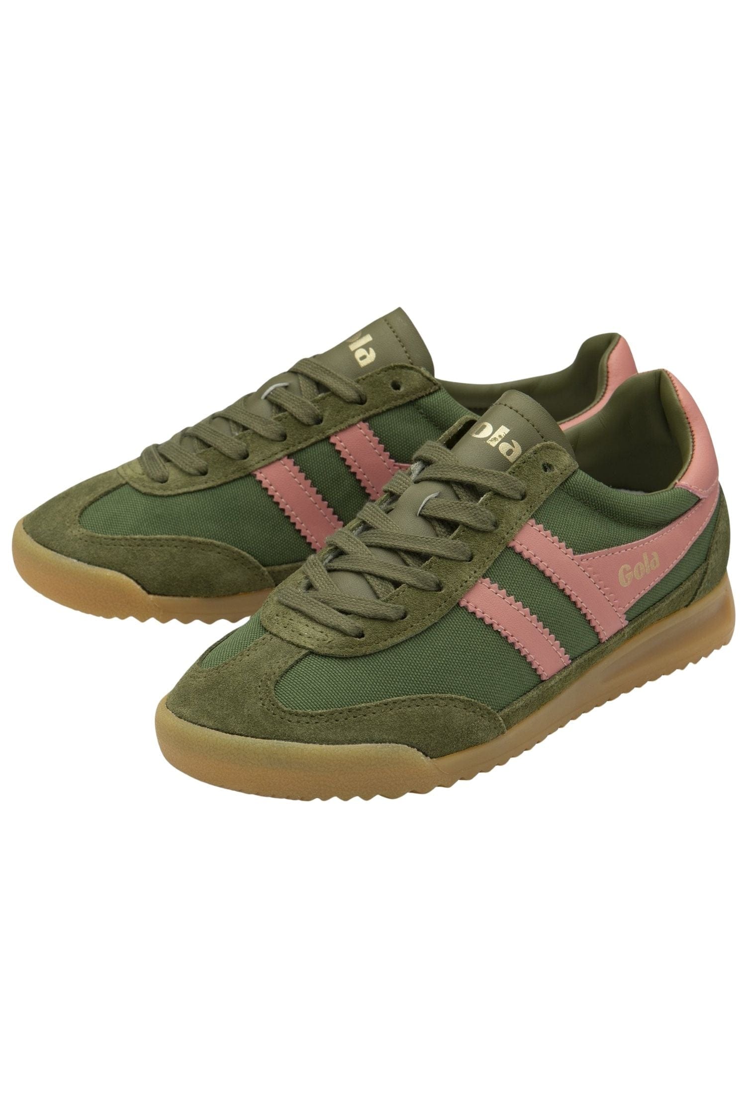 Gola Tornado Sneakers Military Green/Coral Pink