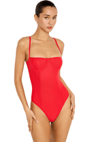 Good American Corset Demi Mesh Bodysuit Grenadine003