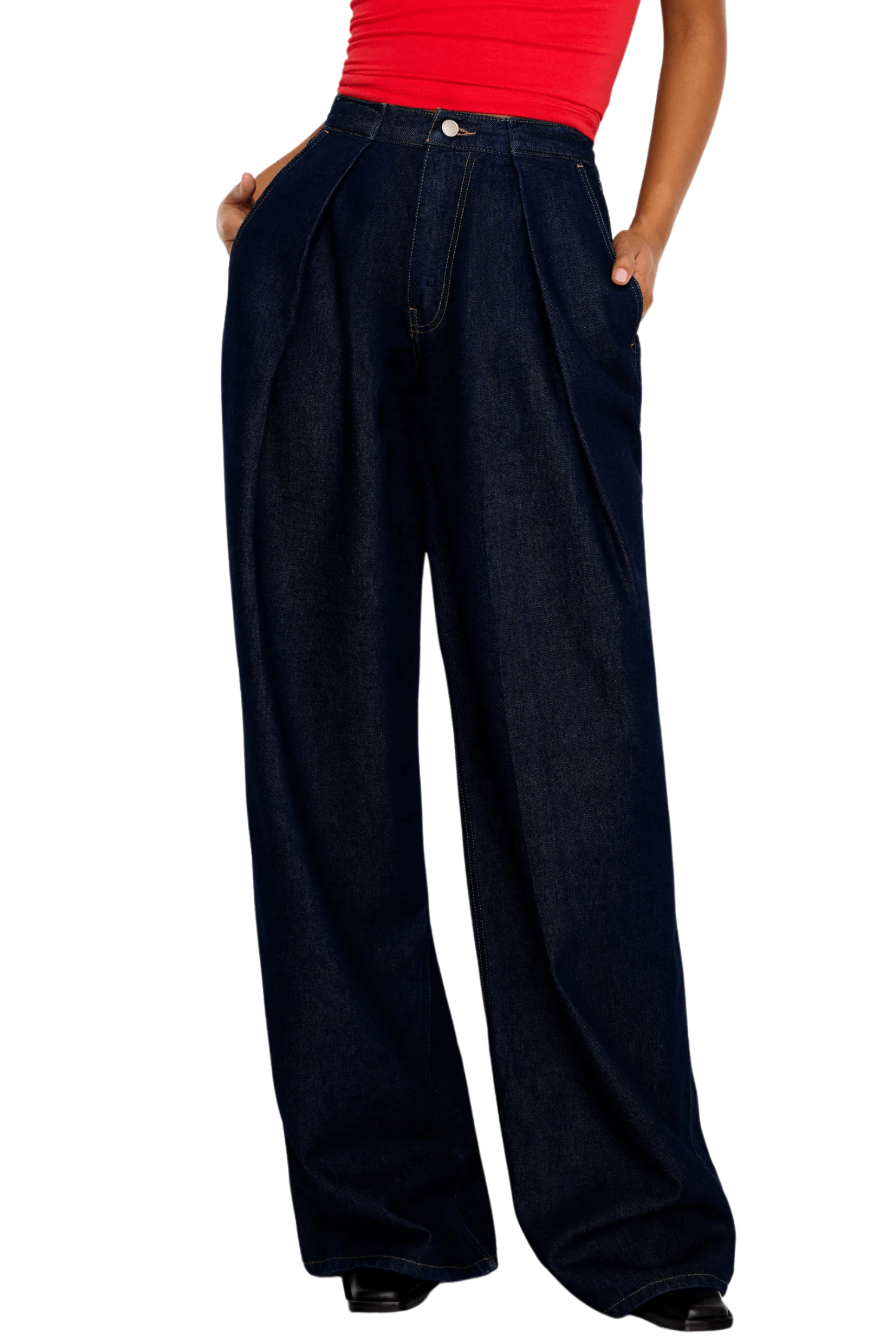 Good American Good Denim Trousers Indigo716