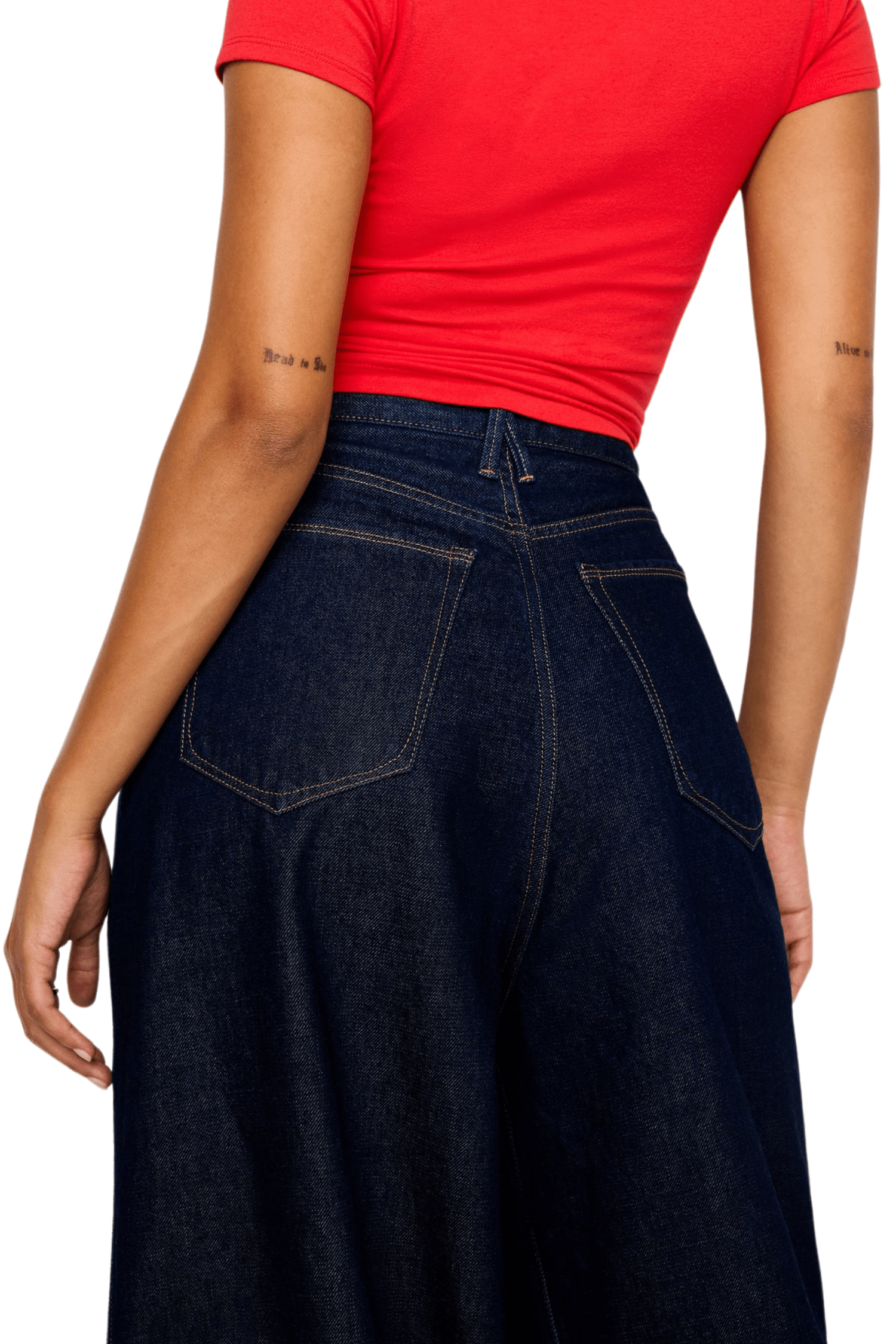 Good American Good Denim Trousers Indigo716