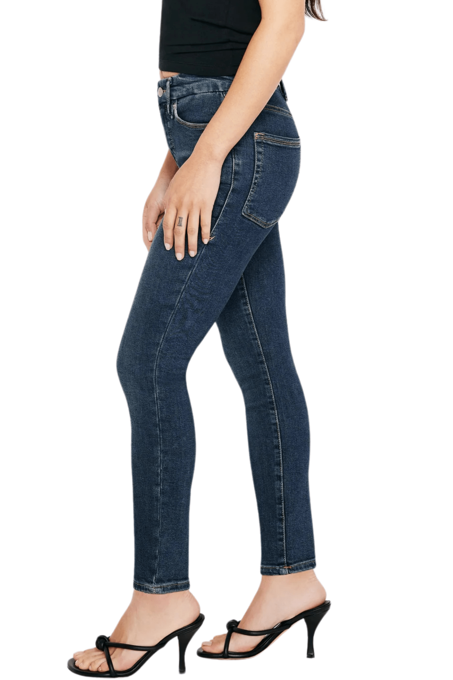 Good American Good Petite Skinny Jeans Blue609