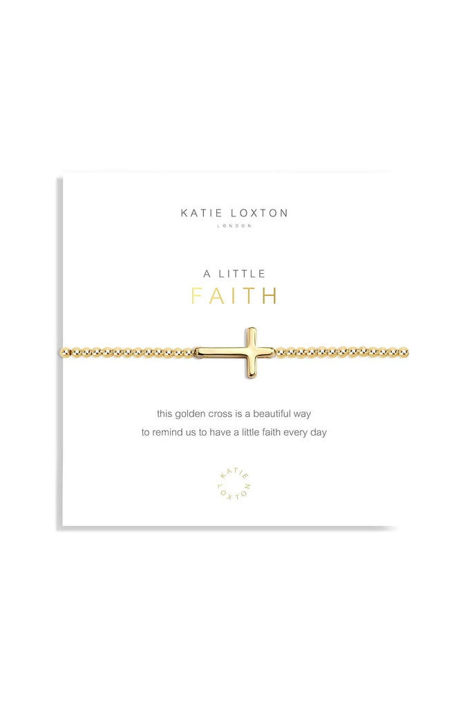 Katie Loxton Gold A Little Bracelet Faith