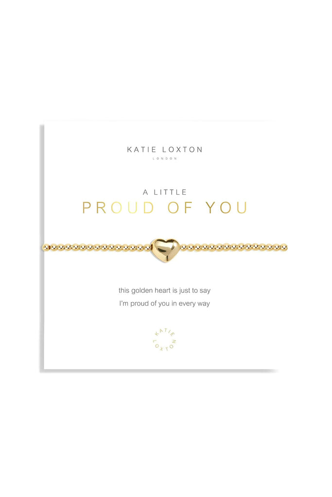 Katie Loxton Gold A Little Bracelet Proud Of You