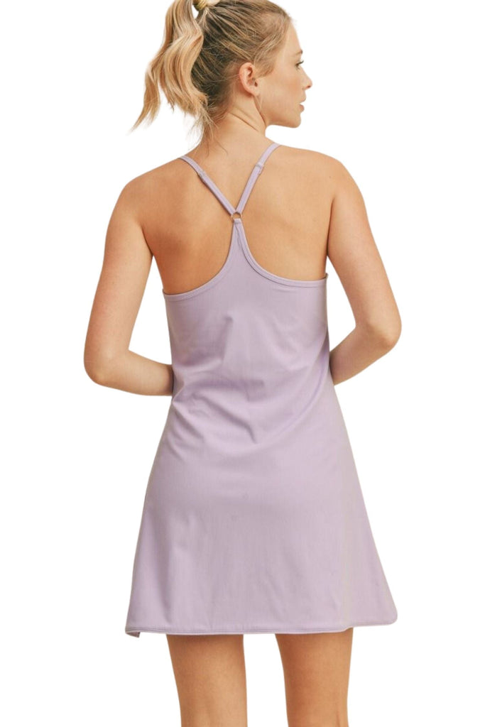Kimberly C Flirty Exercise Dress with Short Liners Lavender