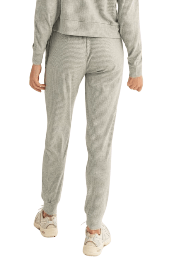 Kimberly C Soft Brushed Rib Sweatpants Grey