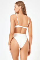 L SPACE Sunrise Shell Bikini Top Cream