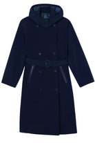 Lacoste Oversized Trench Coat Navy Blue
