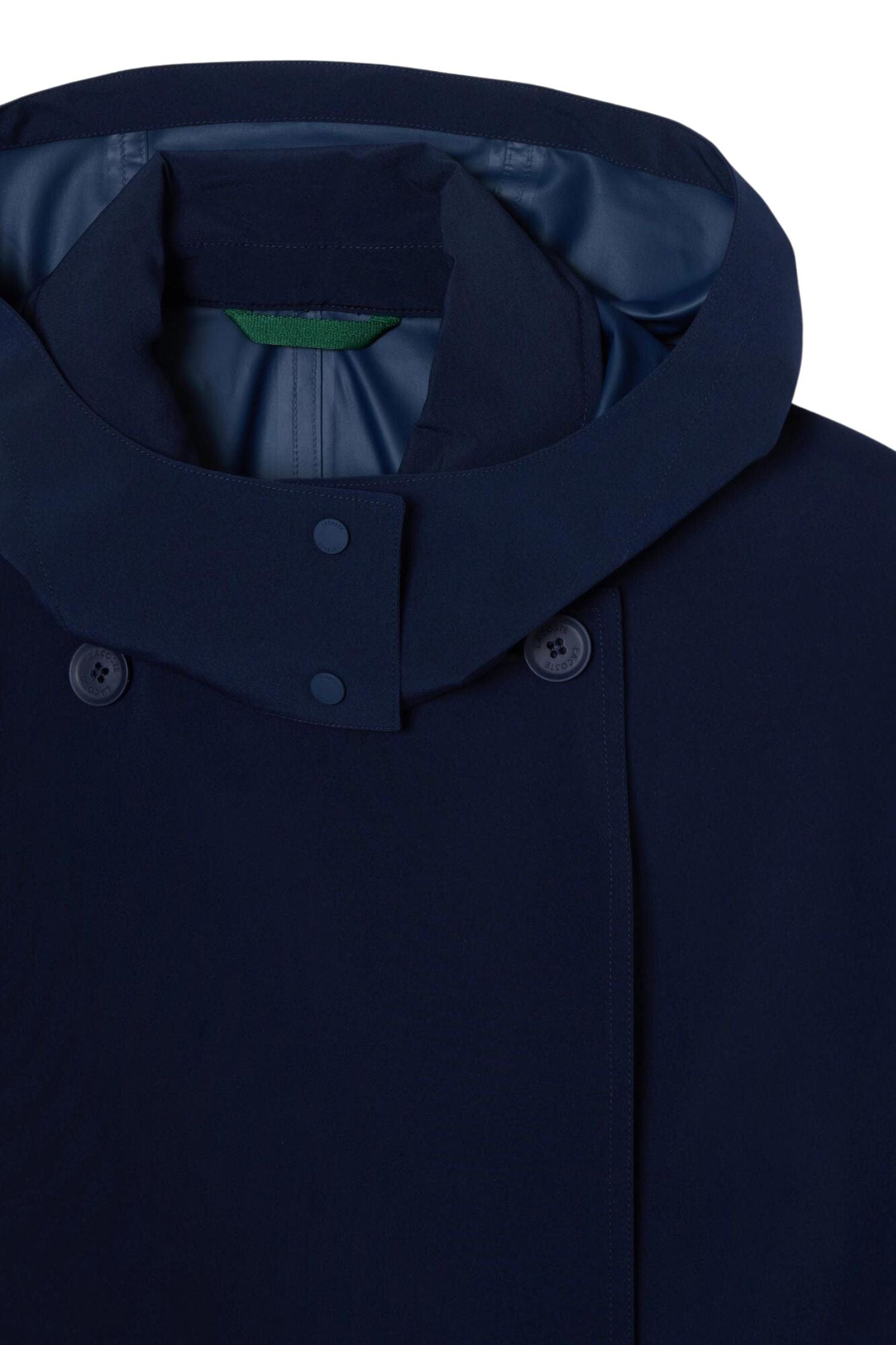 Lacoste Oversized Trench Coat Navy Blue