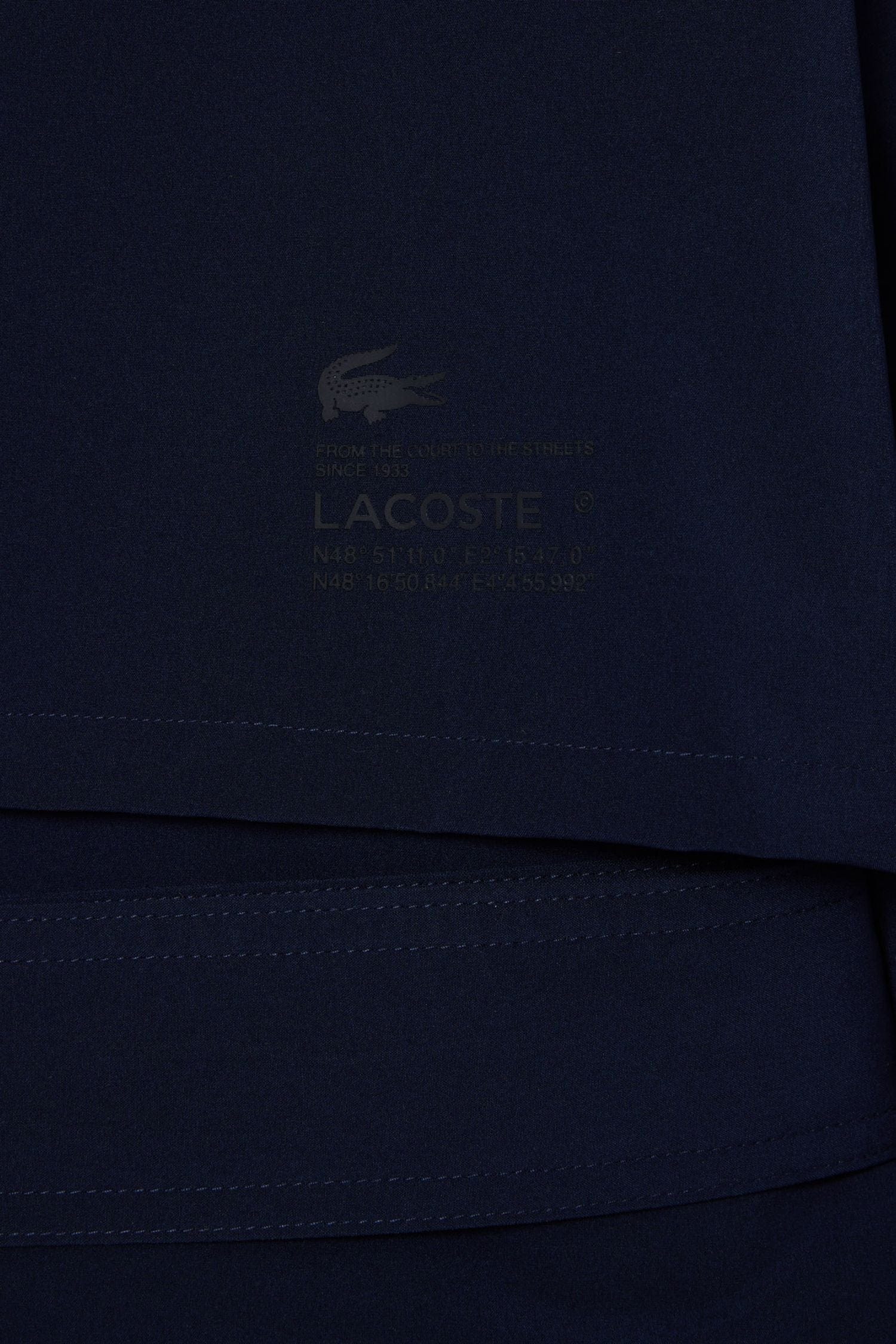 Lacoste Oversized Trench Coat Navy Blue