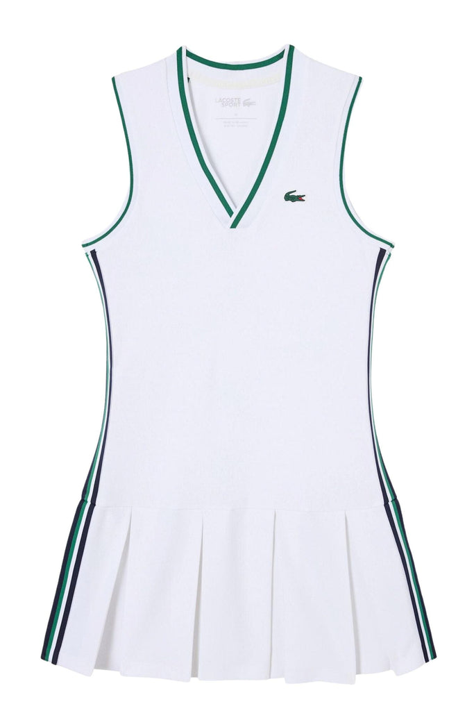 Lacoste Tennis Dress with Piqué Shorts White