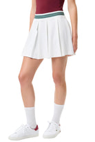 Lacoste Piqué Tennis Skirt with Built-In Shorts White