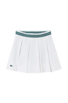 Lacoste Piqué Tennis Skirt with Built-In Shorts White