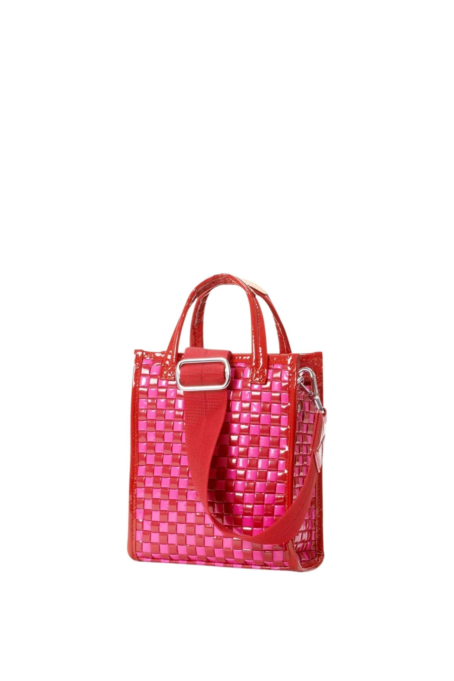 MZ Wallace Micro Woven Box Tote Candy Lacquer