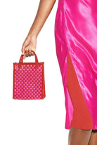 MZ Wallace Micro Woven Box Tote Candy Lacquer