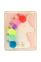 Meri Meri Pompom Unicorn Hair Clips Multicolor