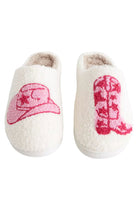 MIA Shoes COZI Shearling Slippers Pink Cowgirl