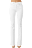 Morrison Denim The Starlet Mid Rise Boot Cut White