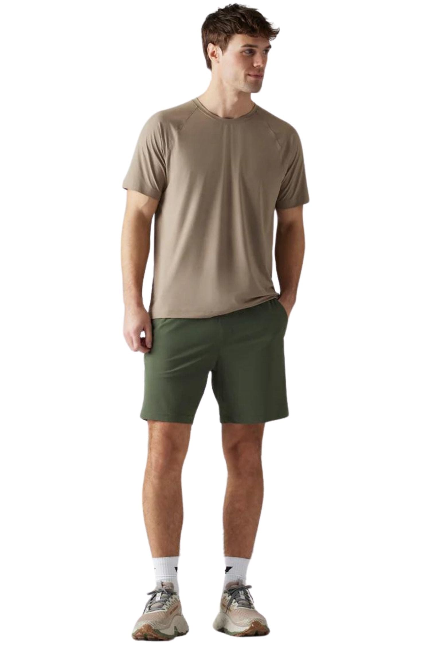 Rhone Reign Short Sleeve Timberwolf Brown
