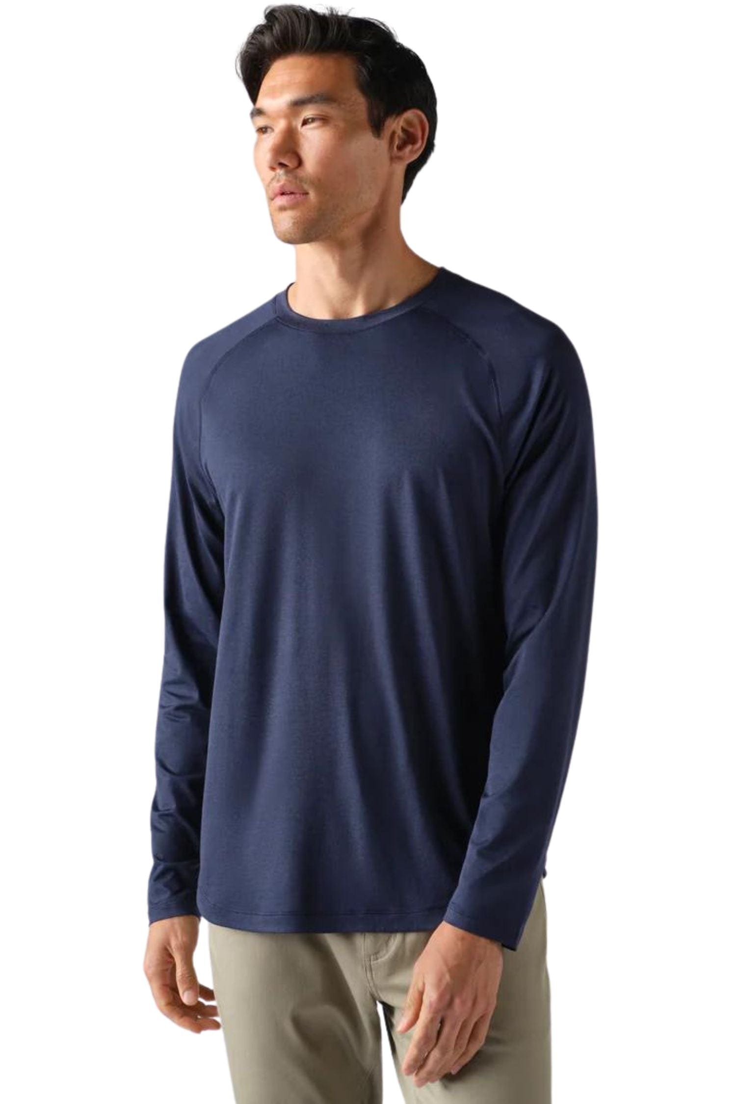 Rhone Atmosphere Long Sleeve Tee Navy Heather